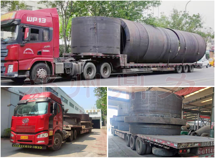 大型煤泥烘干機設備發往山西現場圖